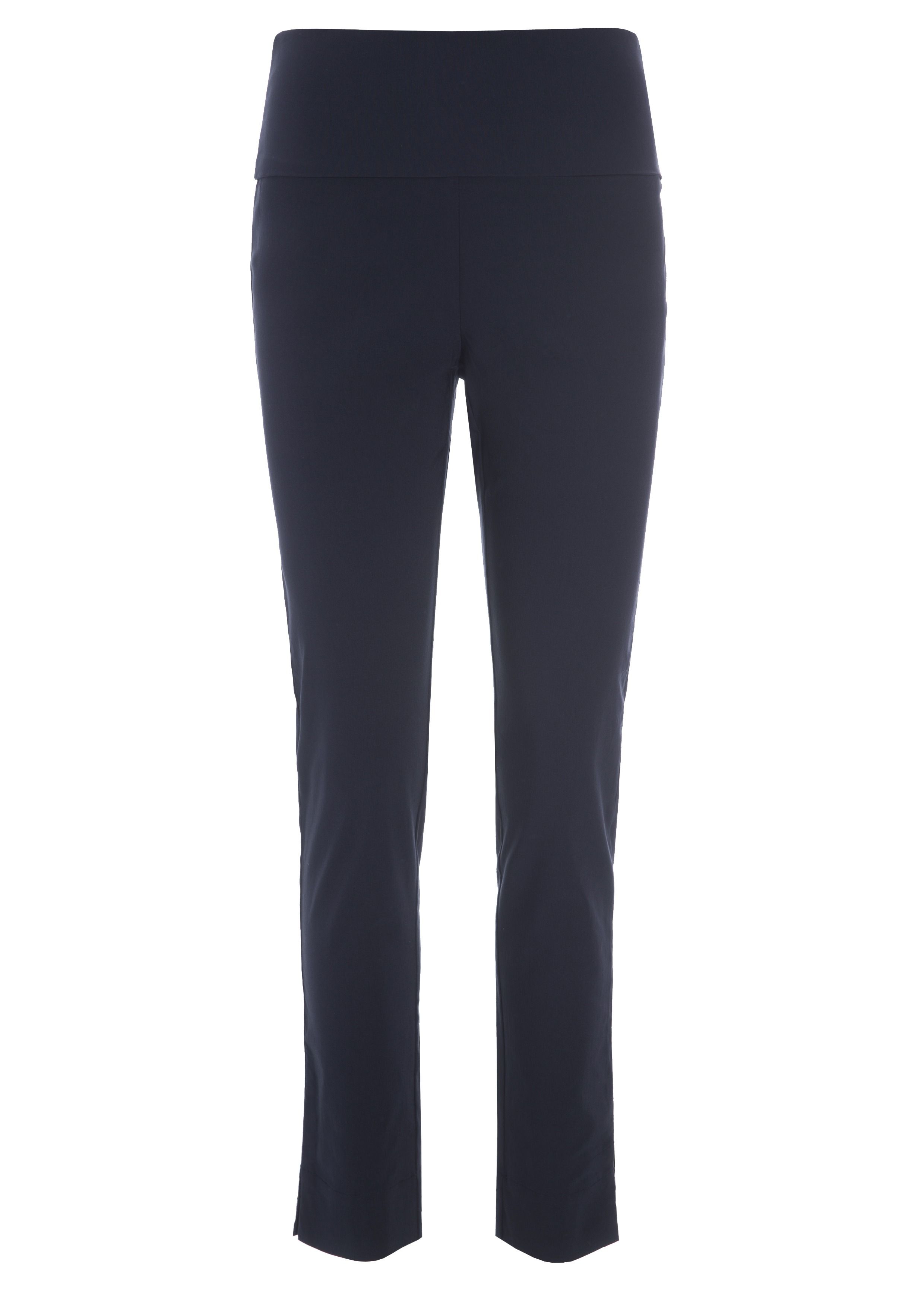 Magic stretch trousers with slits b length