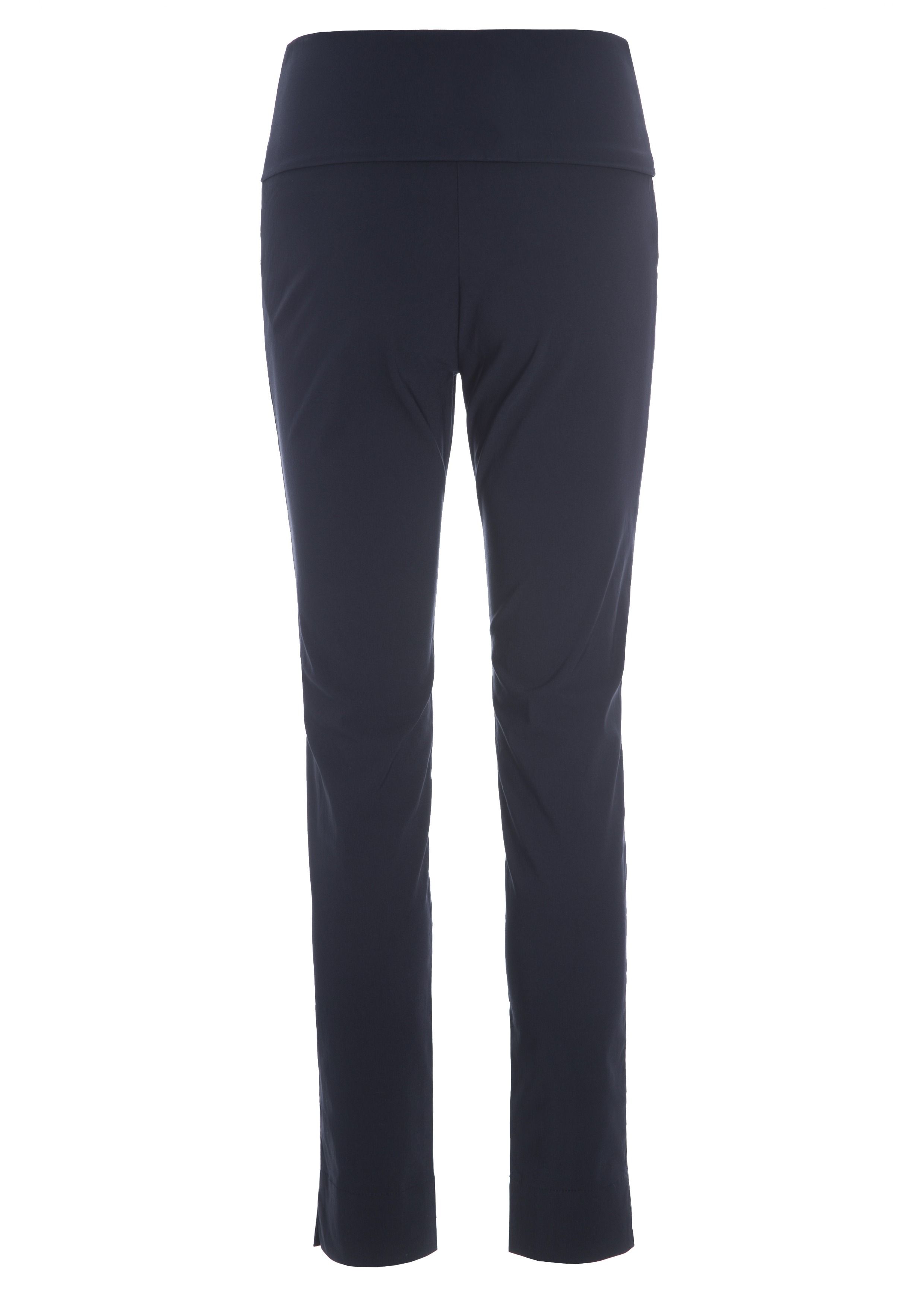 Magic stretch trousers with slits b length