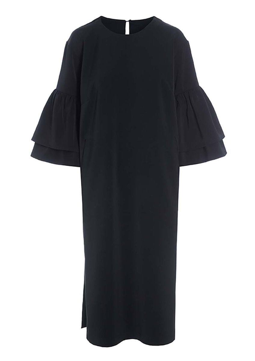 Sakura stretch flounce dress