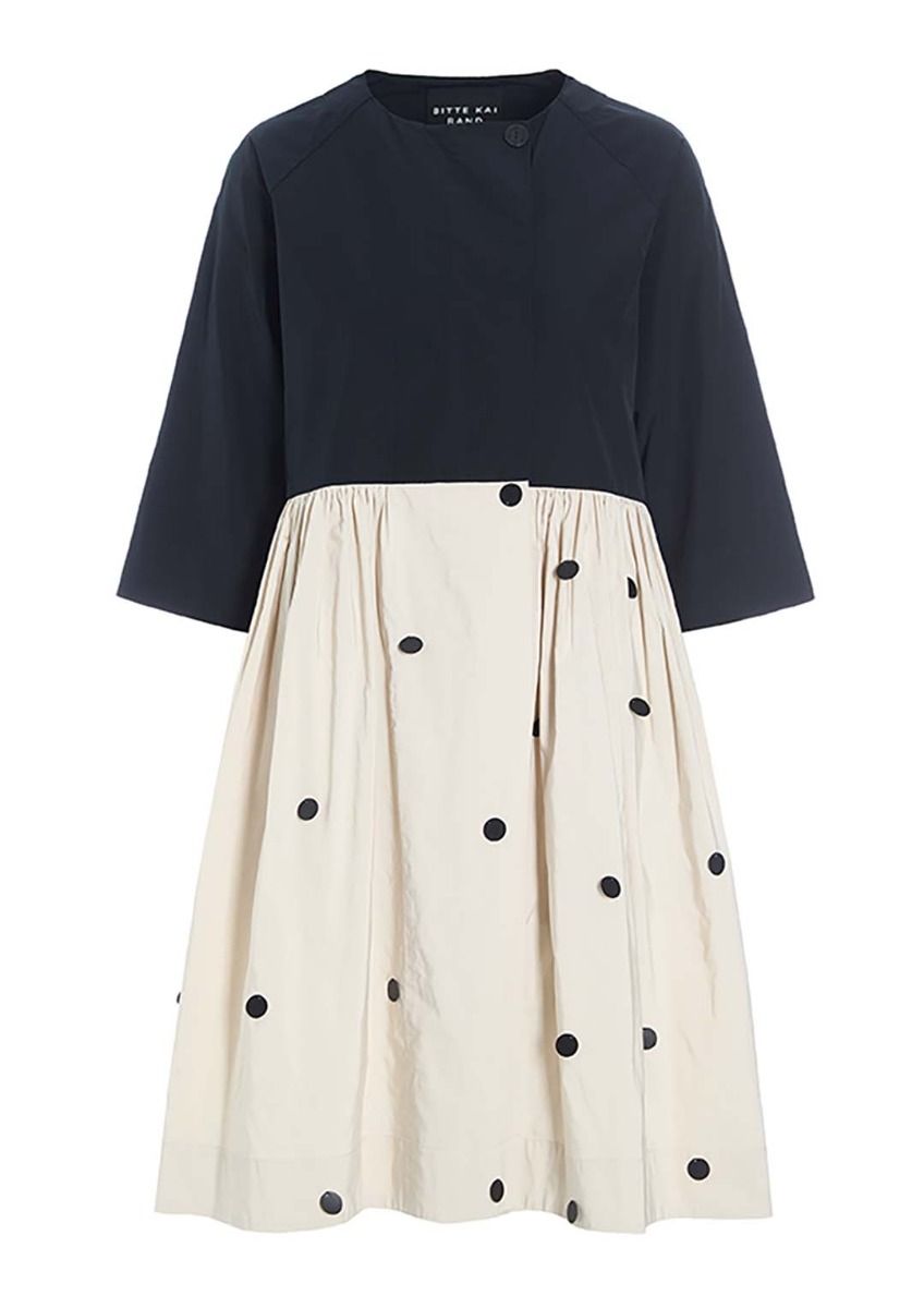 Fukkura poplin coat dress