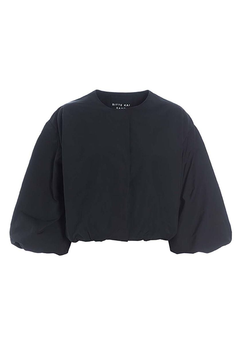 Fukkura poplin short jacket