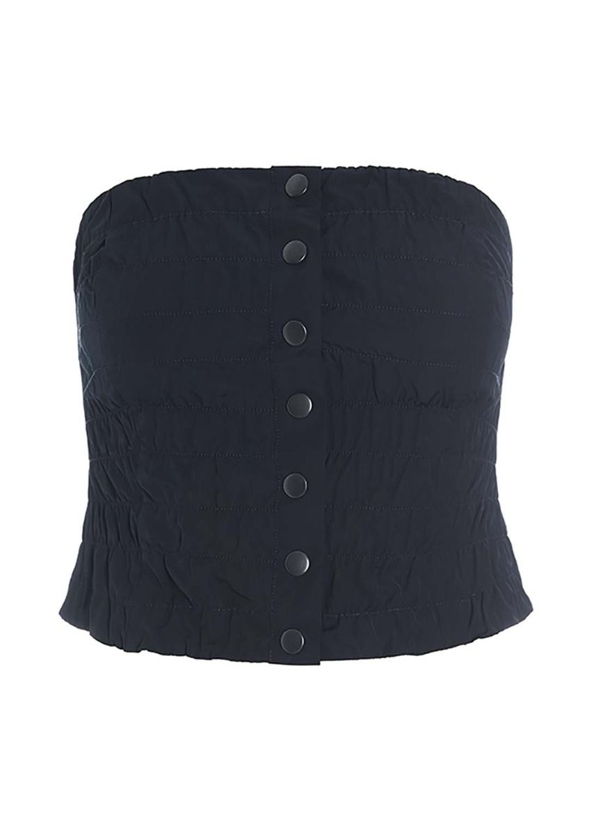 Fukkura poplin corsage top