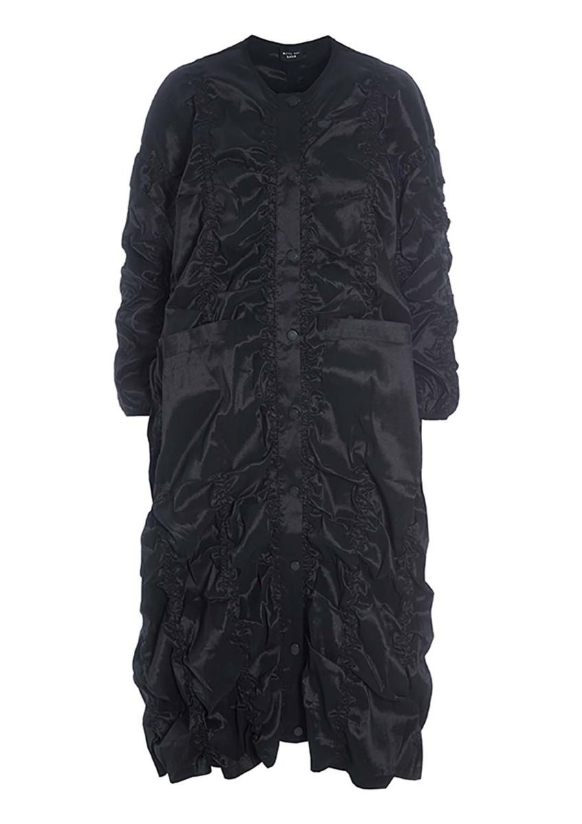 Changeant stretch coat dress