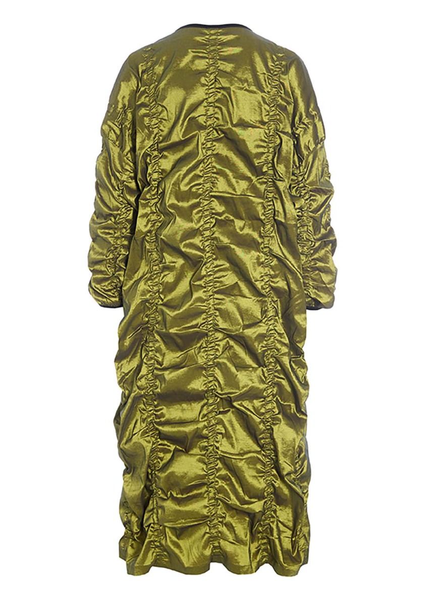 Changeant stretch coat dress