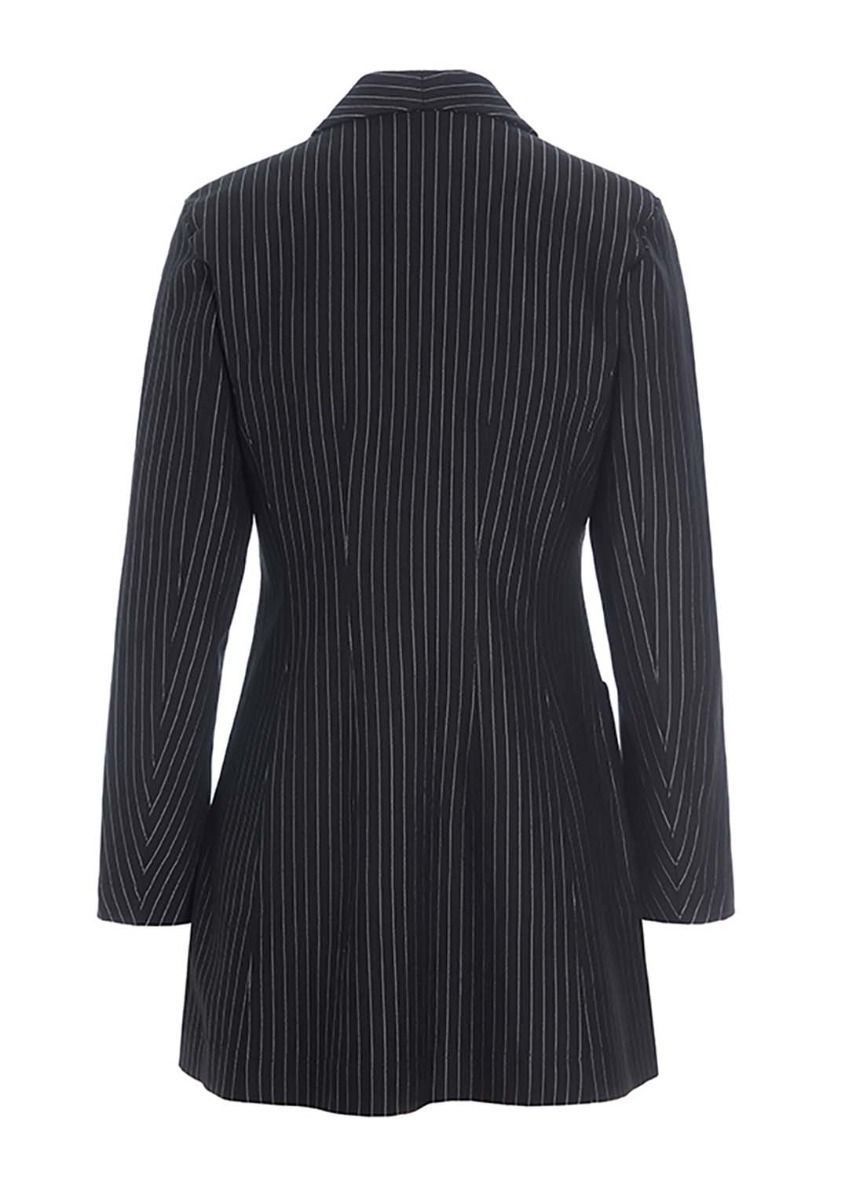 Pinstripe jersey blazer jacket