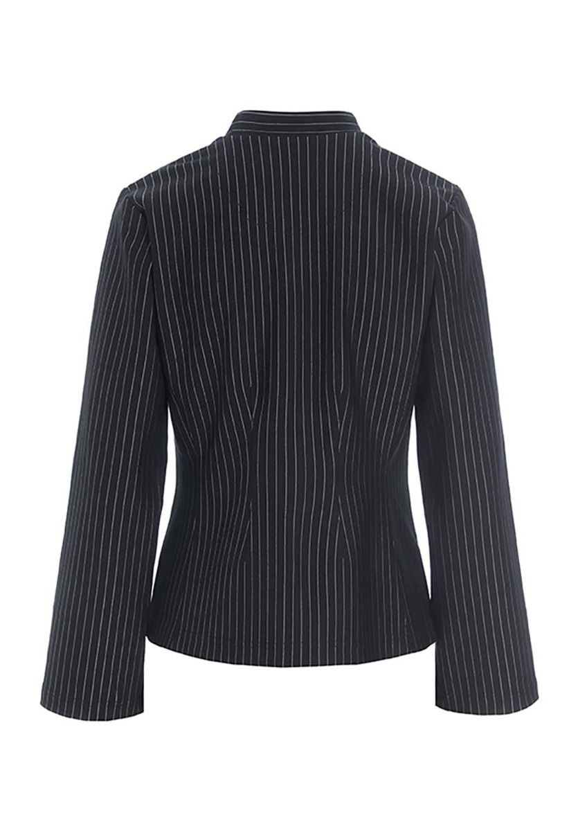 Pinstripe jersey jacket