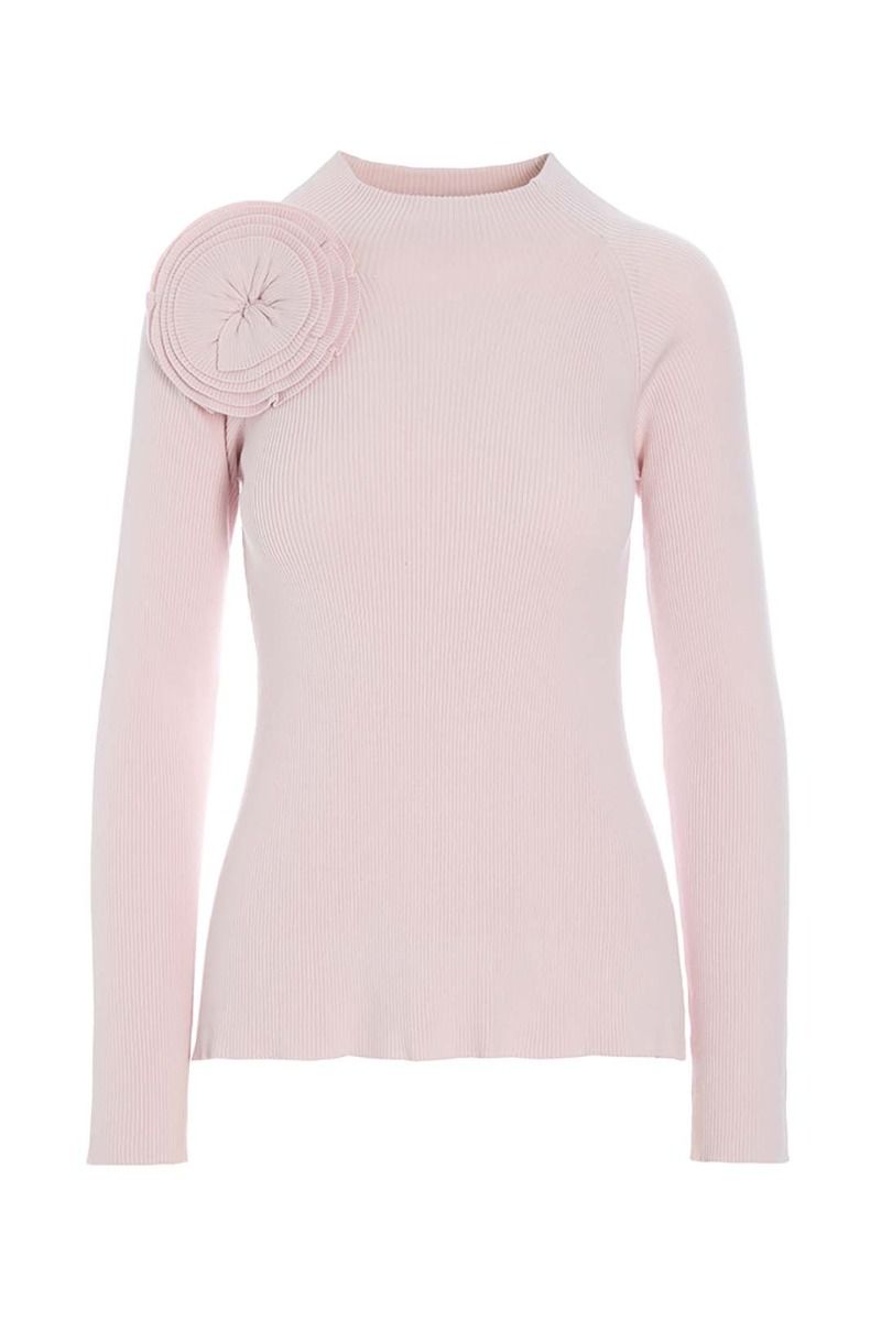 Bloom rib-knit blouse