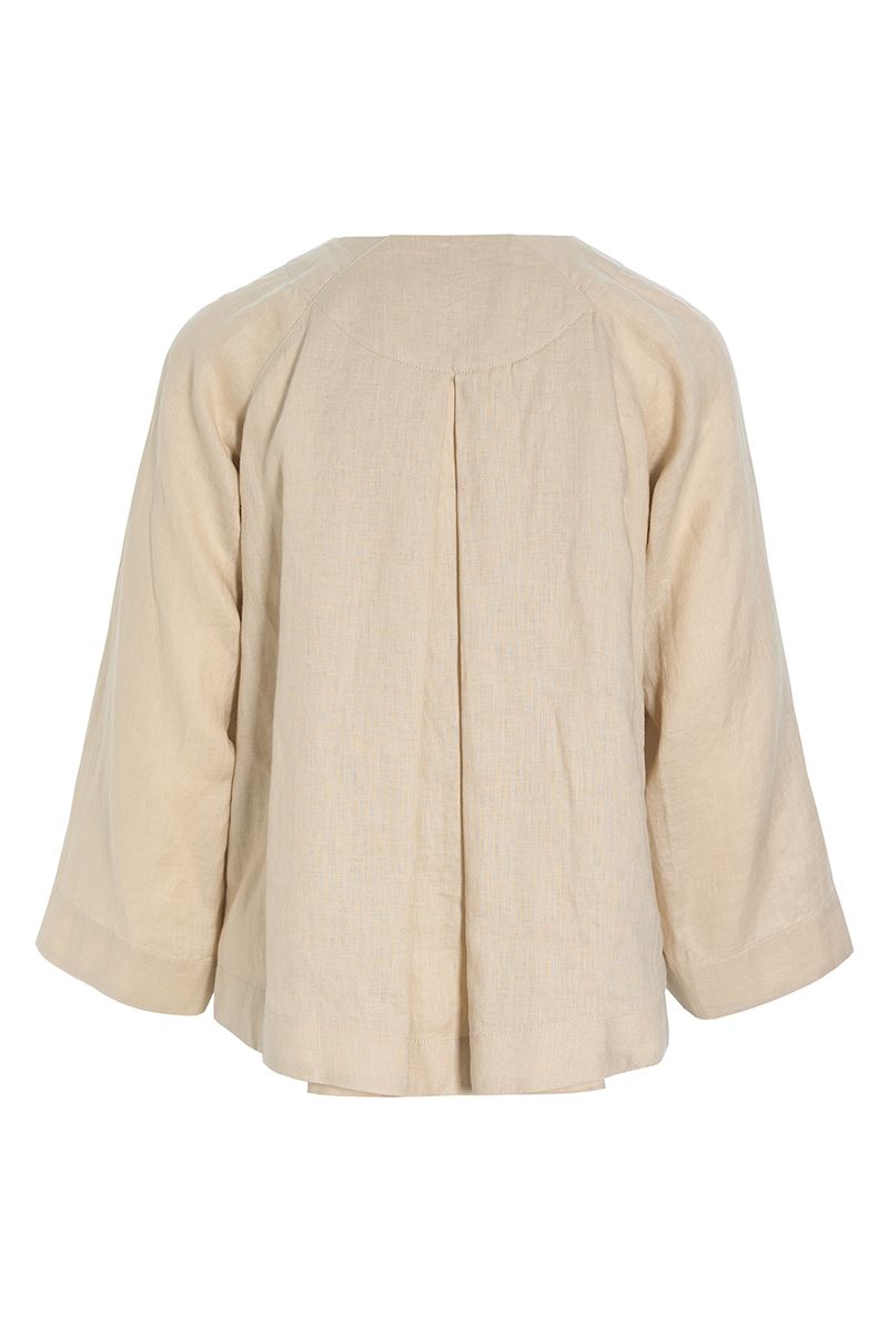 Airy linen short jacket