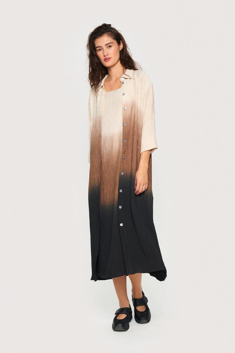 Summer dip dye shirt dress