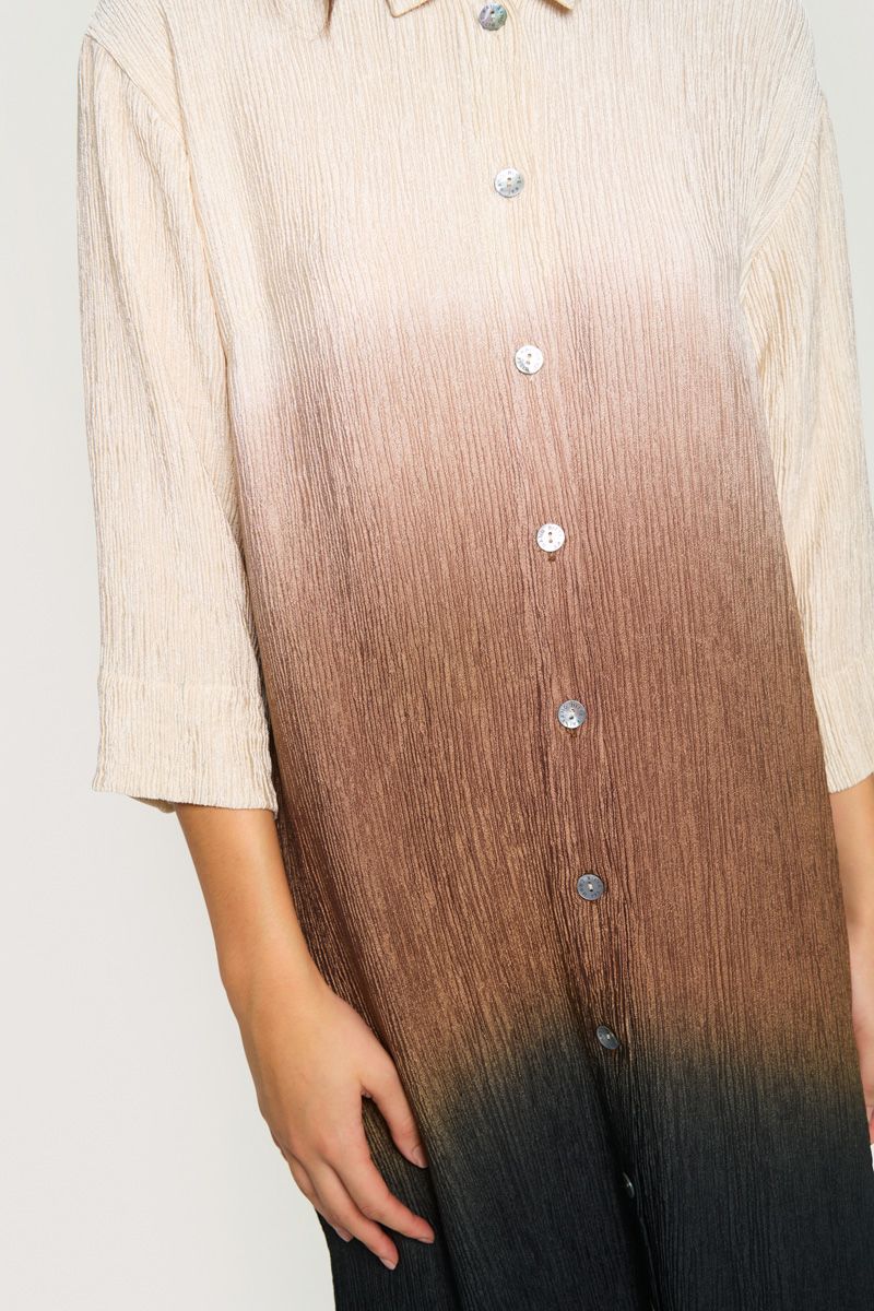 Summer dip dye shirt dress