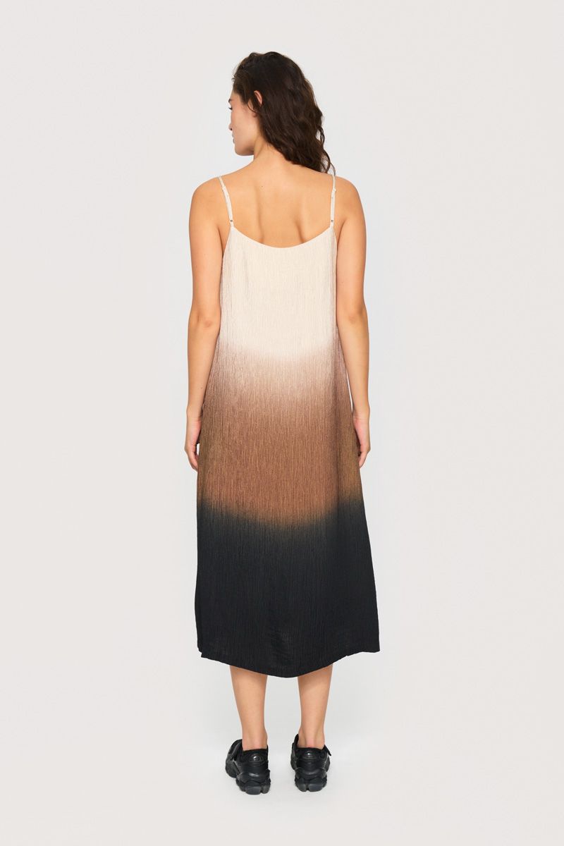 Summer dip dye strap dress