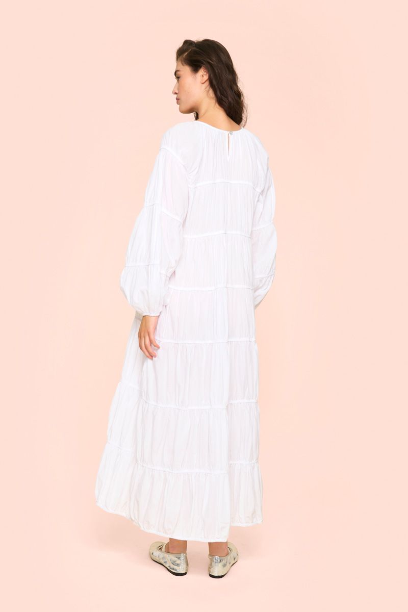 Vellum voile long dress