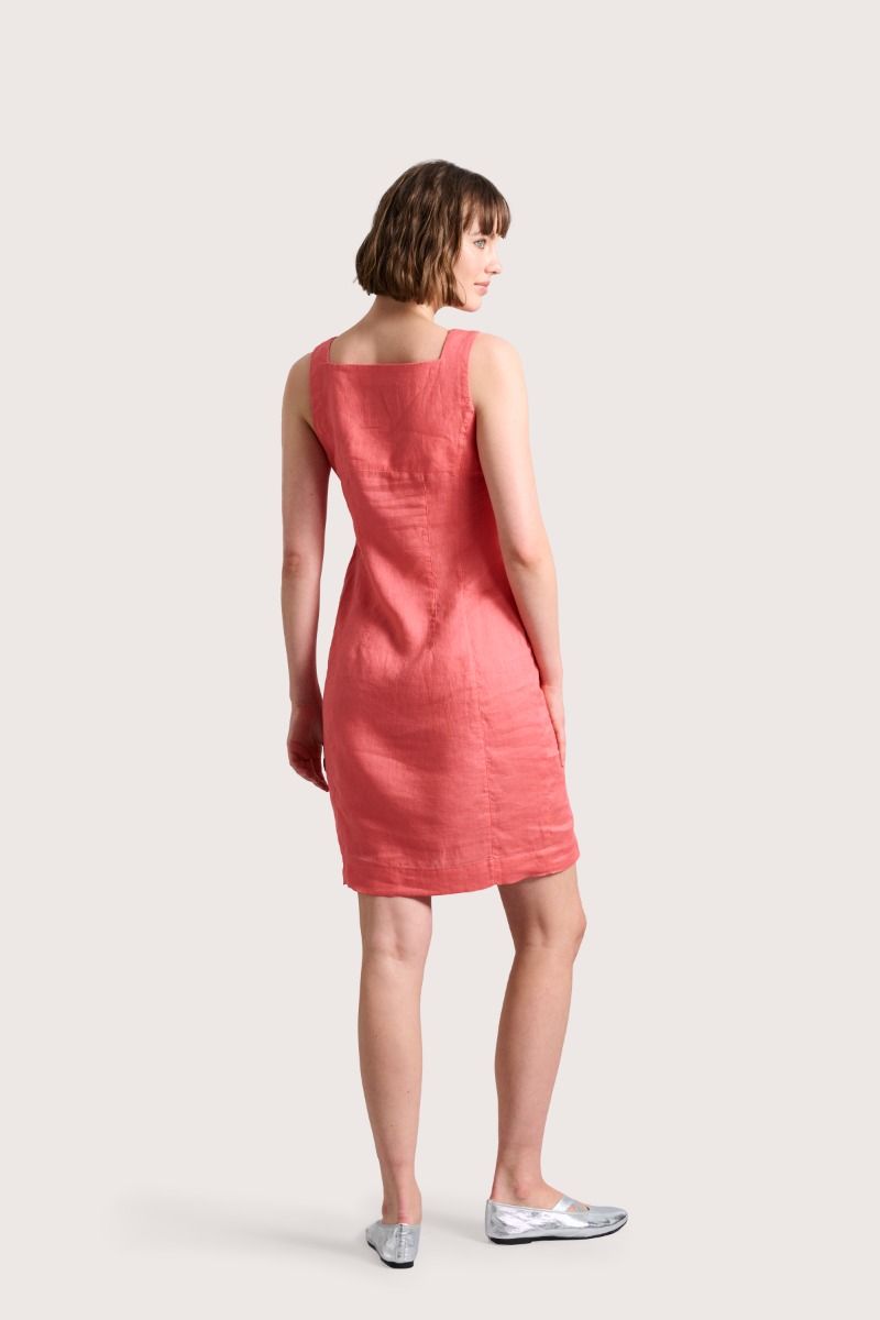 Airy linen short dress