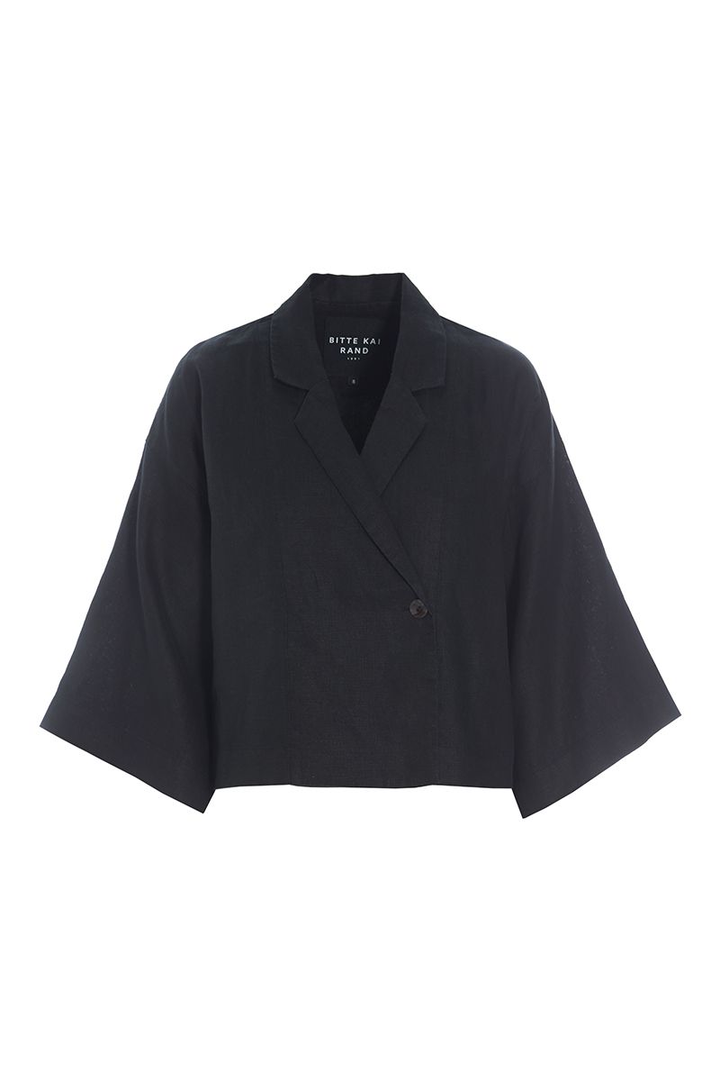 Lazy linen short jacket