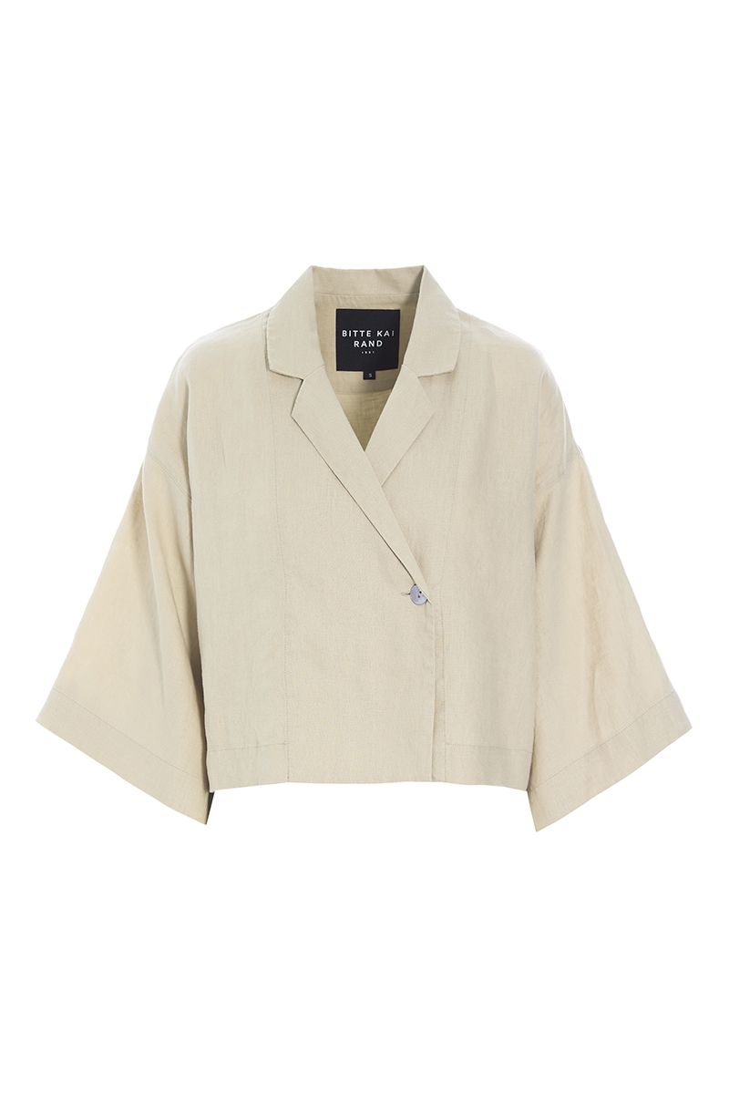Lazy linen short jacket