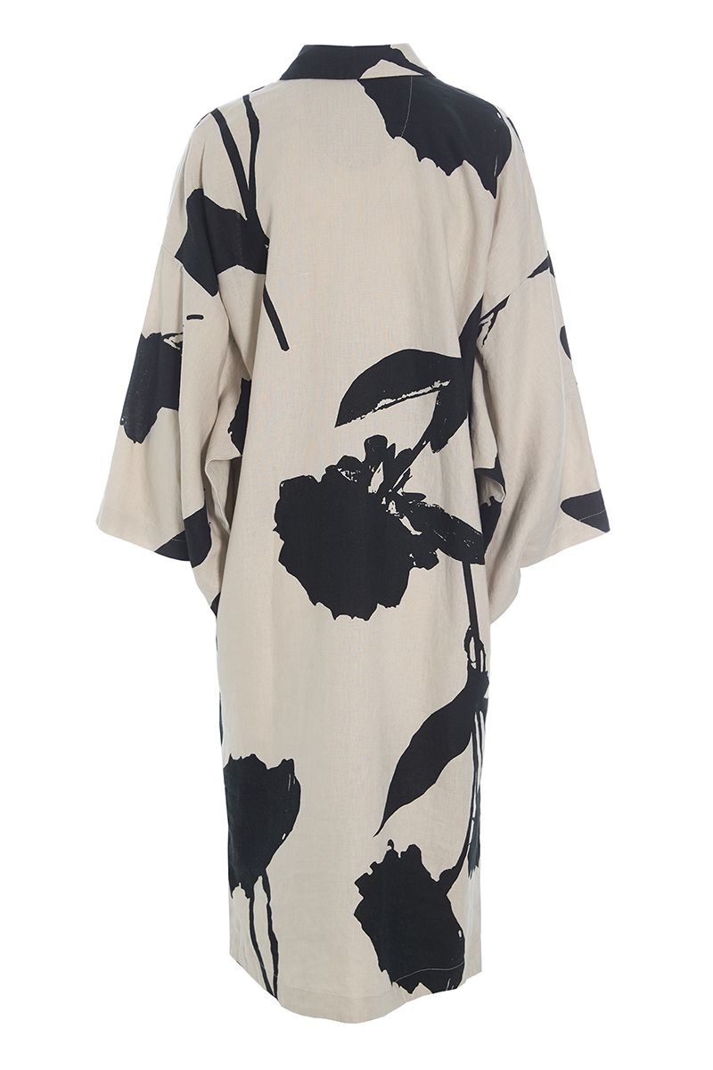 Shadow blossom shirt dress