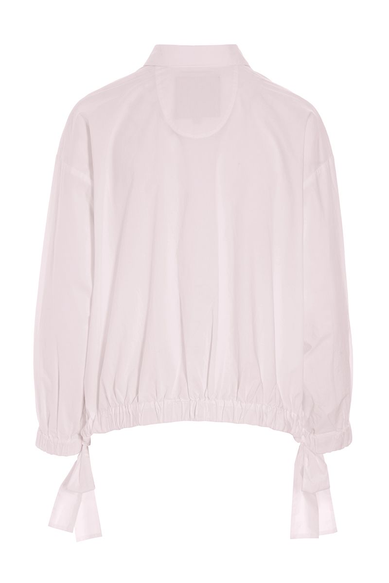 Core cotton shirt with drawstring