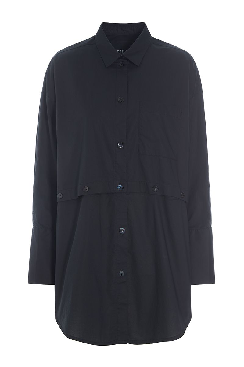 Core cotton oversized shirt