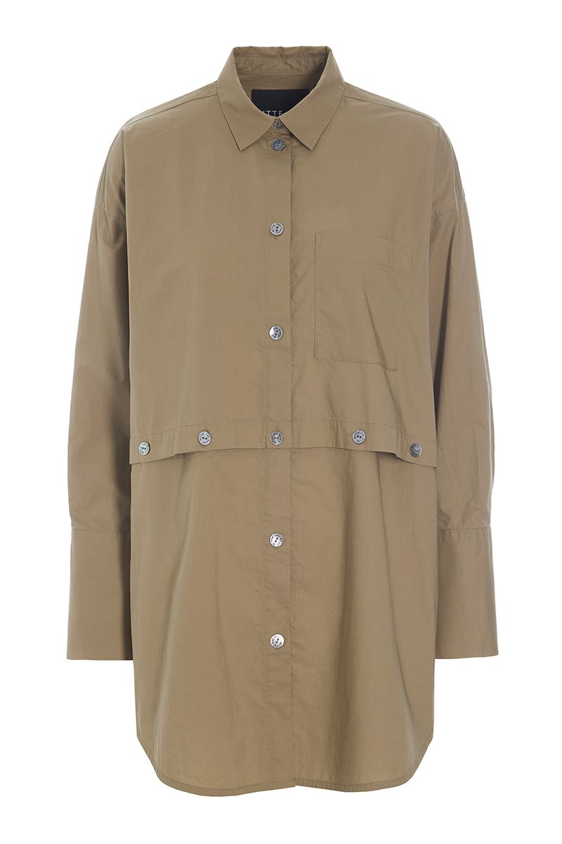 Core cotton oversized shirt