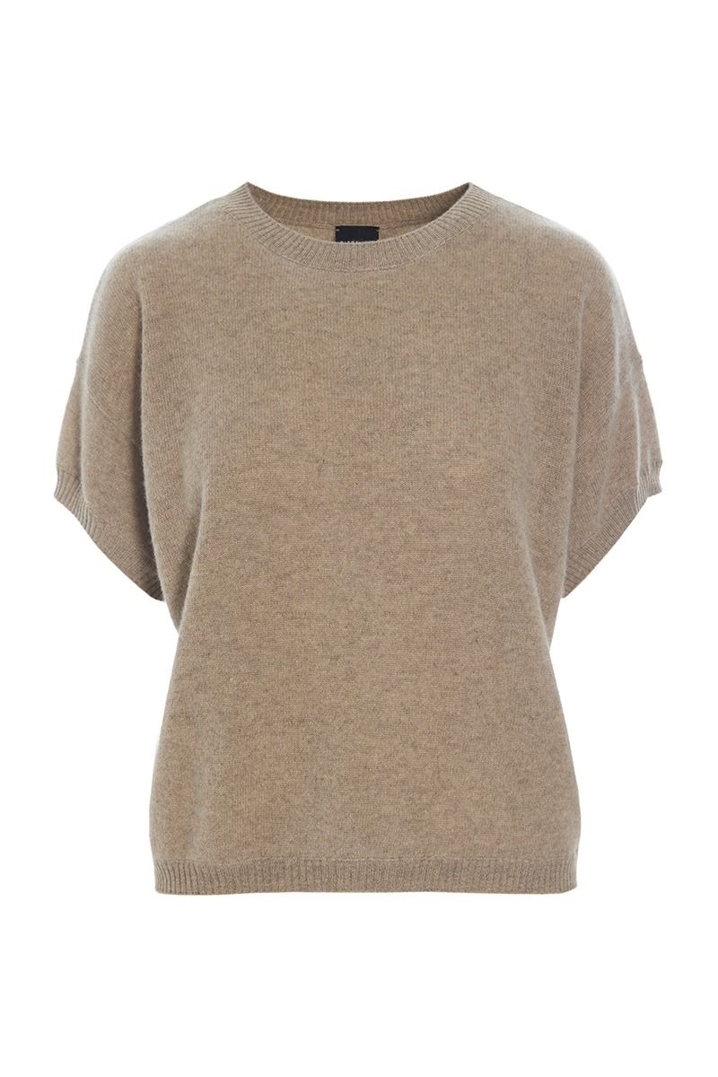 Cloud cashmere short-sleeved blouse