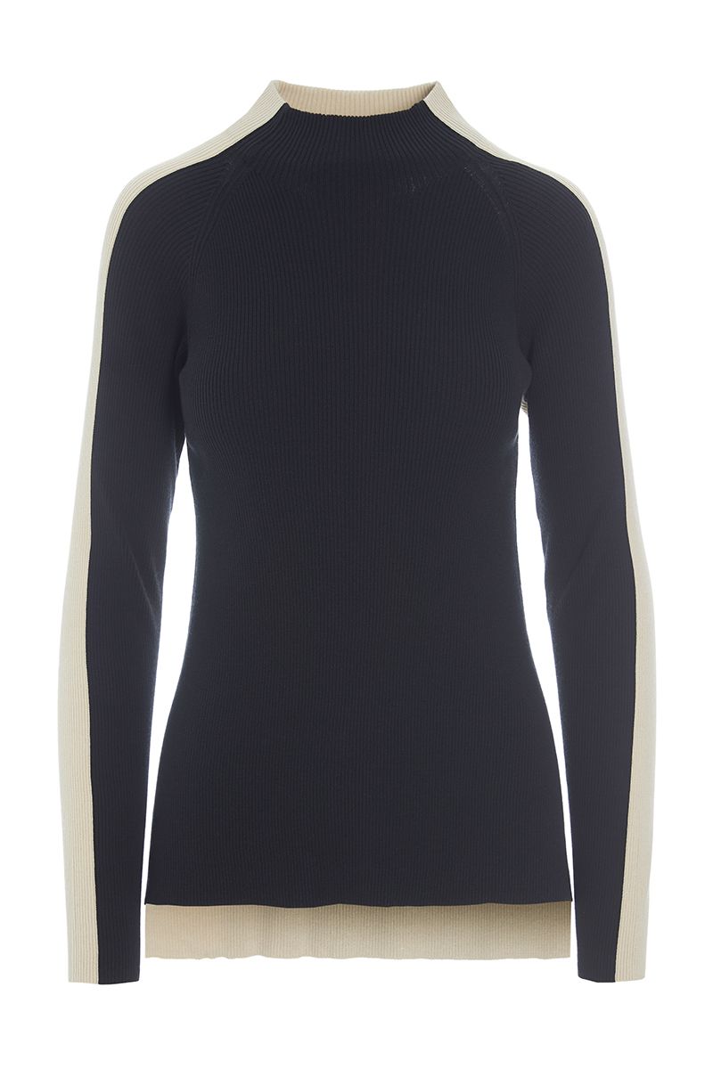 Saku two-tone blouse
