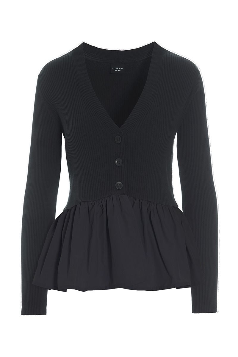 Saku blouse with ruffle