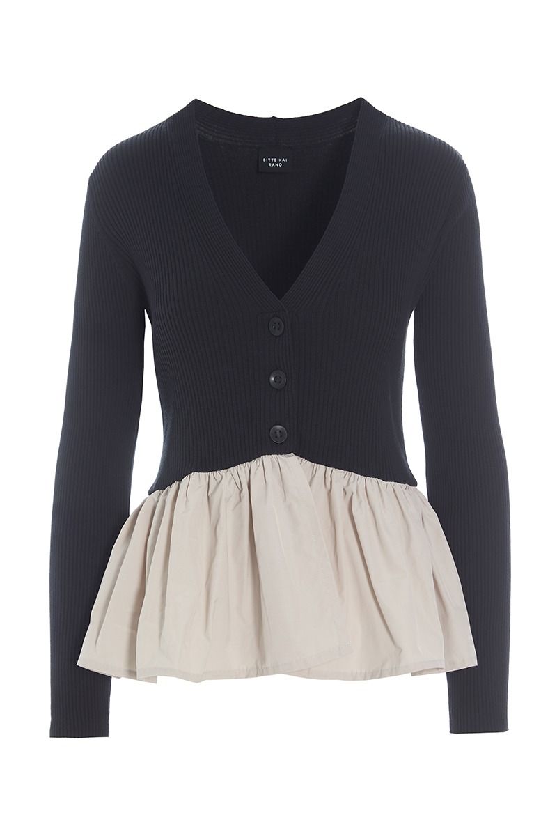 Saku blouse with ruffle