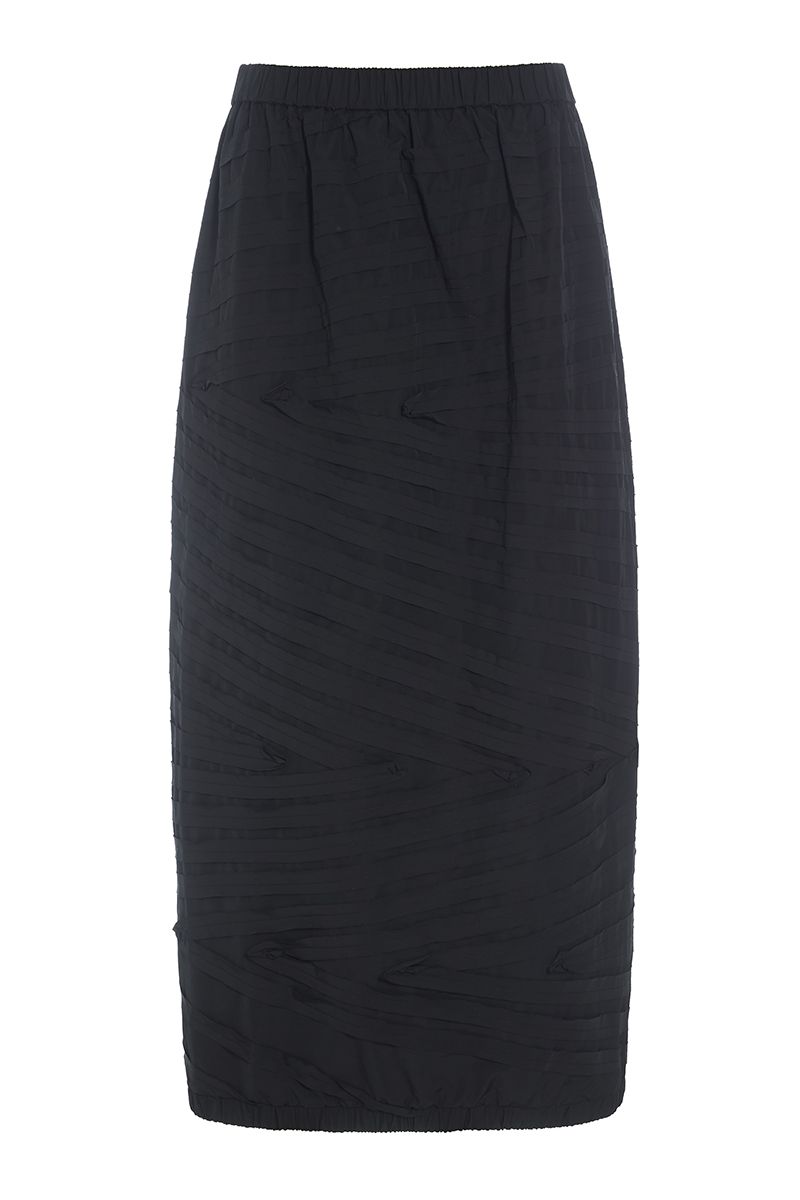 Fukkura poplin long skirt