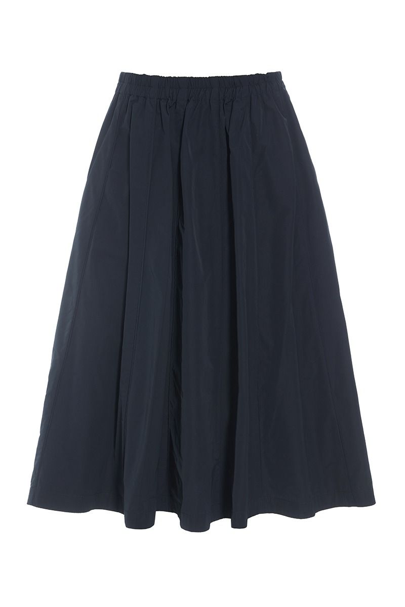 Fukkura poplin skirt with piping
