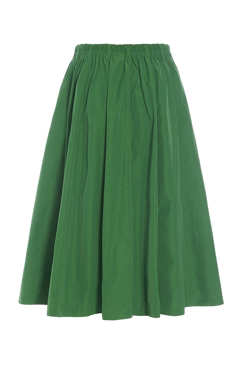 Fukkura poplin skirt with piping