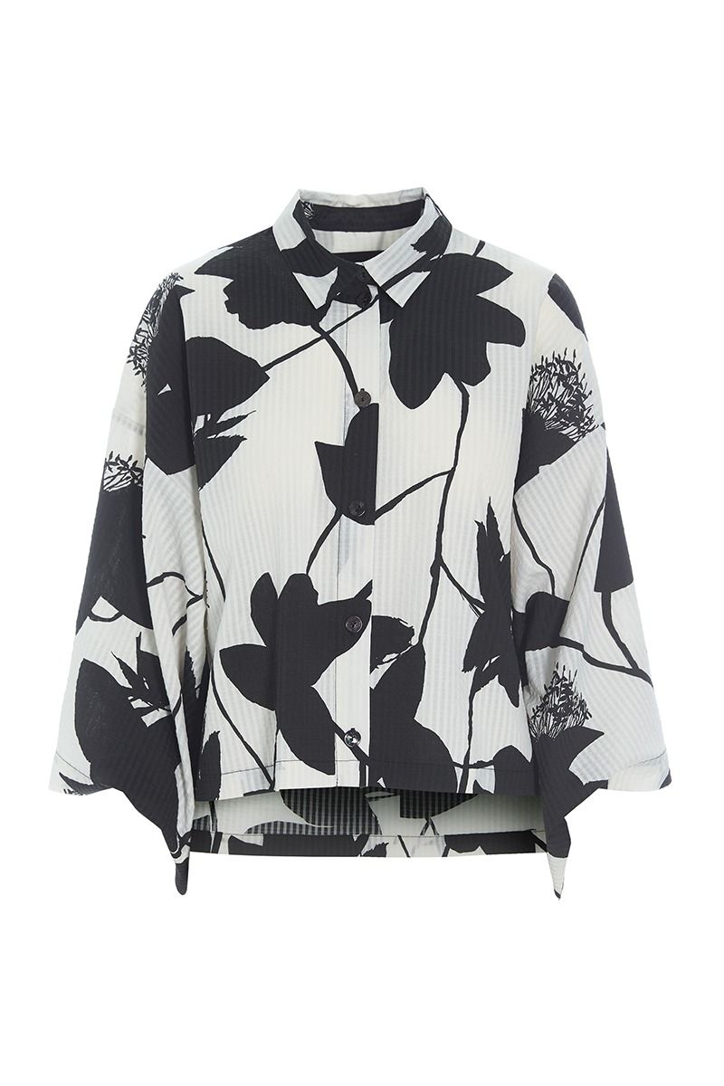 Seersucker bloom shirt