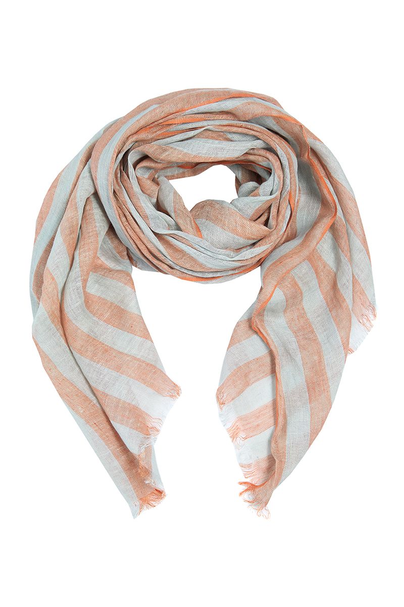 Changeant stripe scarf