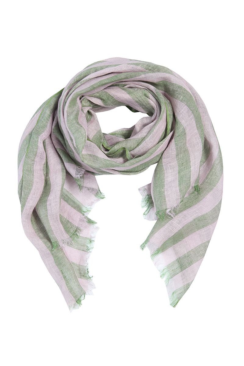 Changeant stripe scarf
