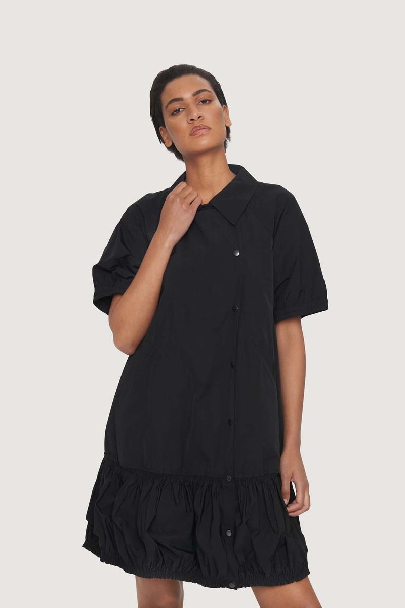 Fukkura poplin shirt dress