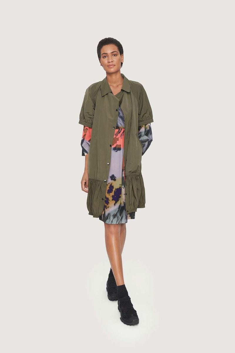 Fukkura poplin shirt dress