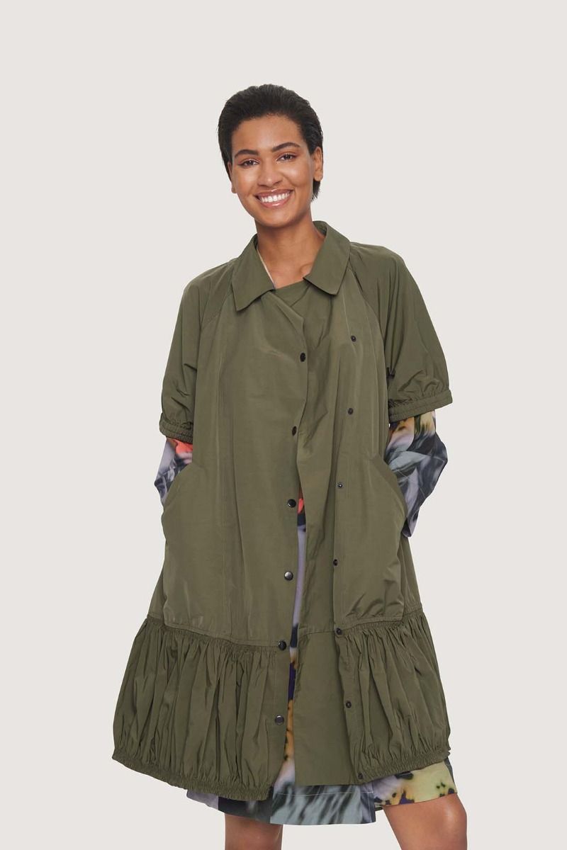 Fukkura poplin shirt dress