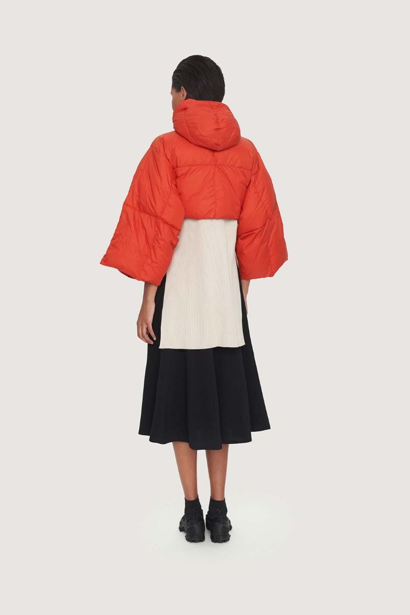 Feather down short jacket