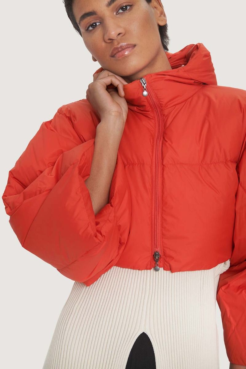 Feather down short jacket