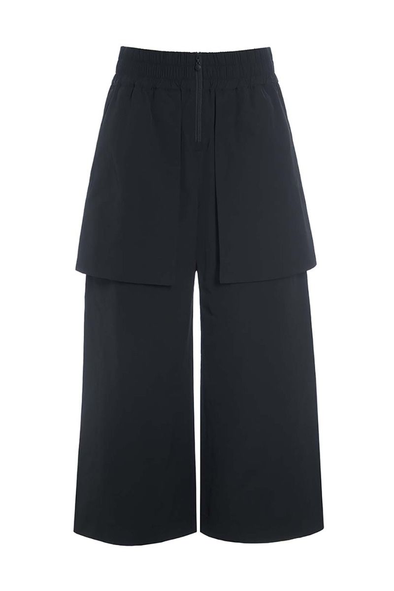 Fukkura poplin culotte pants