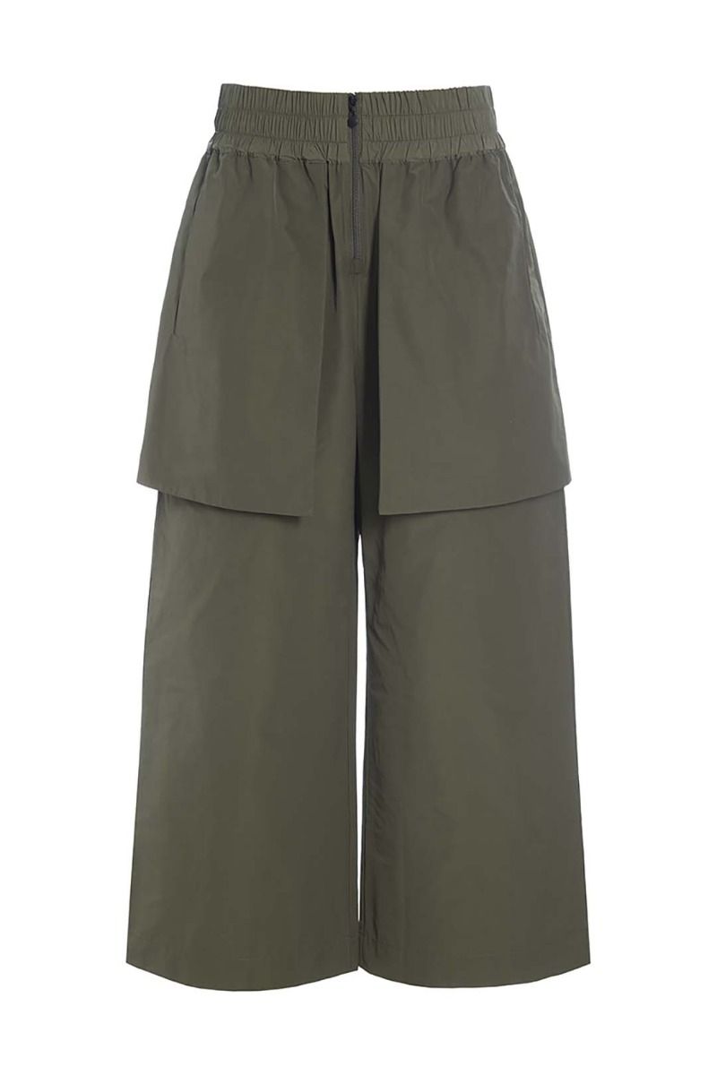 Fukkura poplin culotte pants