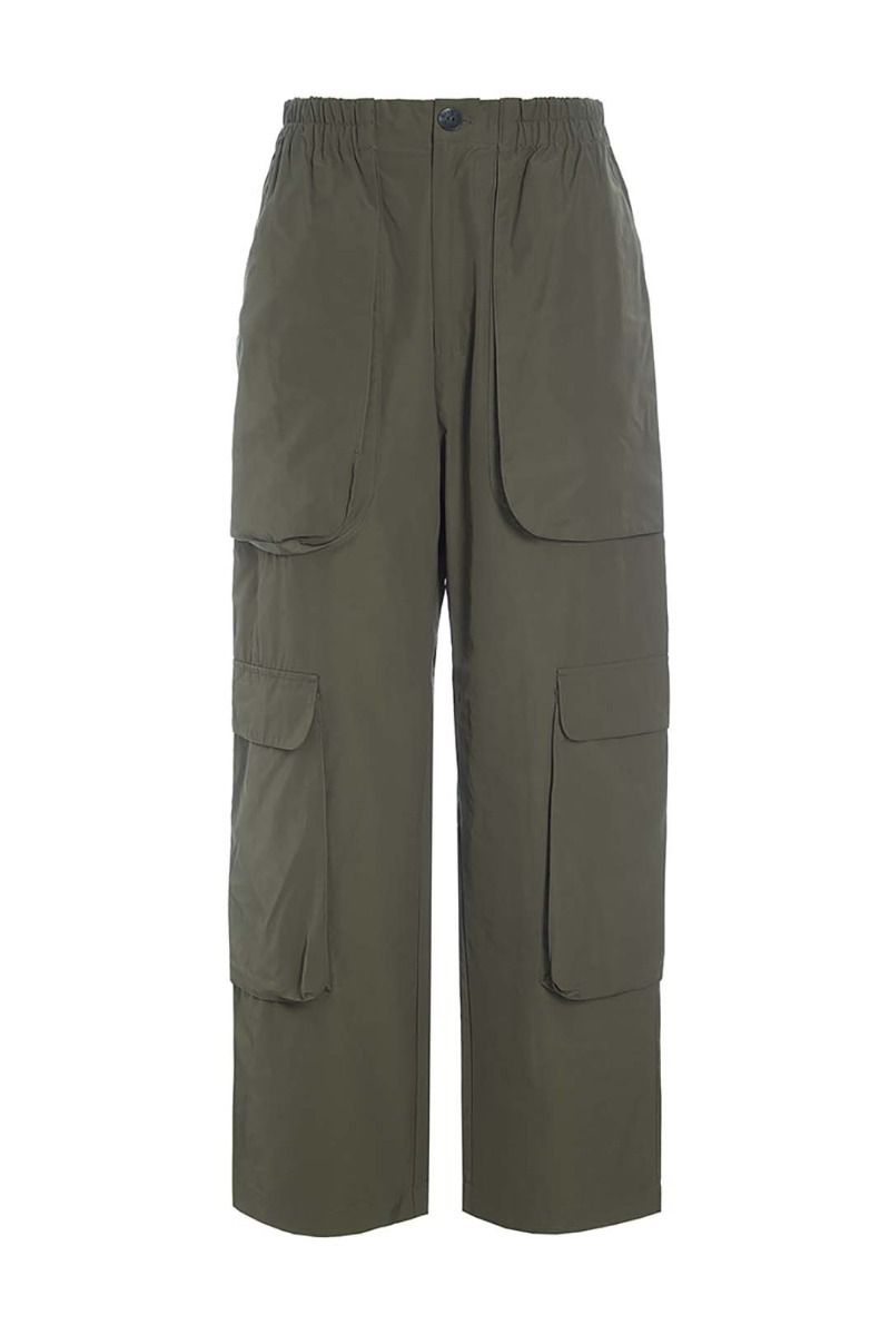 Fukkura poplin trousers with pockets