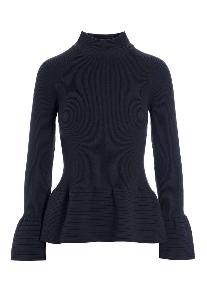 Saku rib-knit blouse