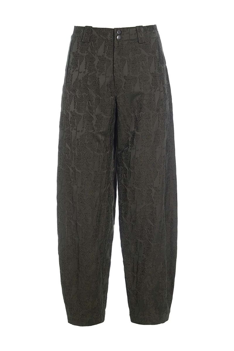 Jacquard stretch pants