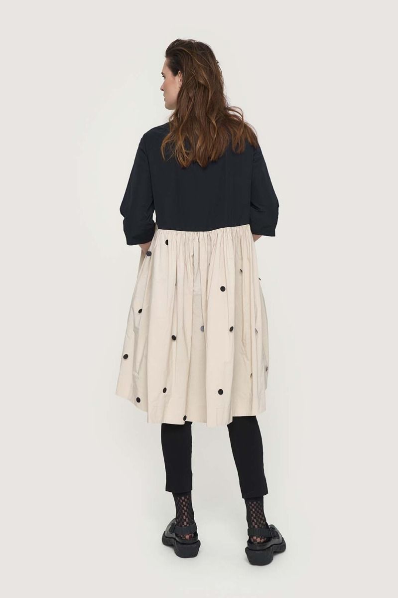 Fukkura poplin coat dress