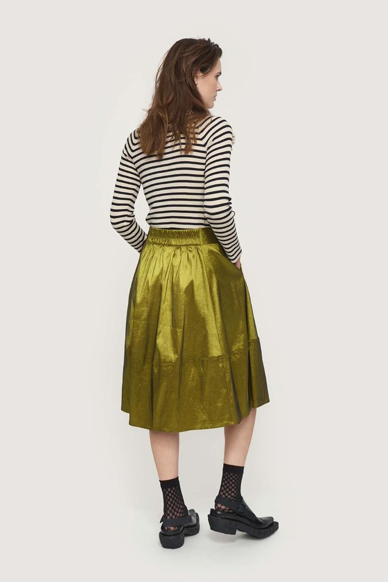 Changeant stretch skirt