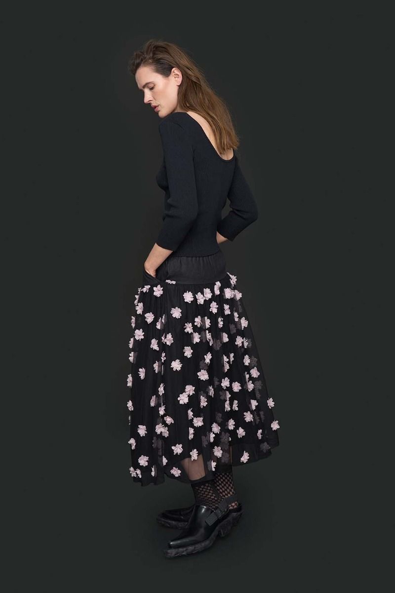 Blossom mesh skirt