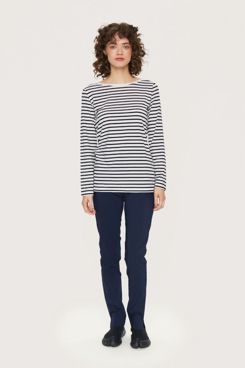 Magic stretch trousers with slits b length