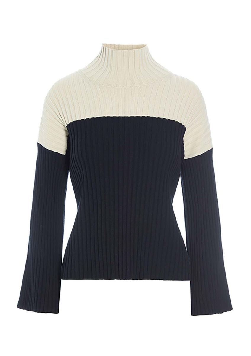 Bloom rib-knit blouse