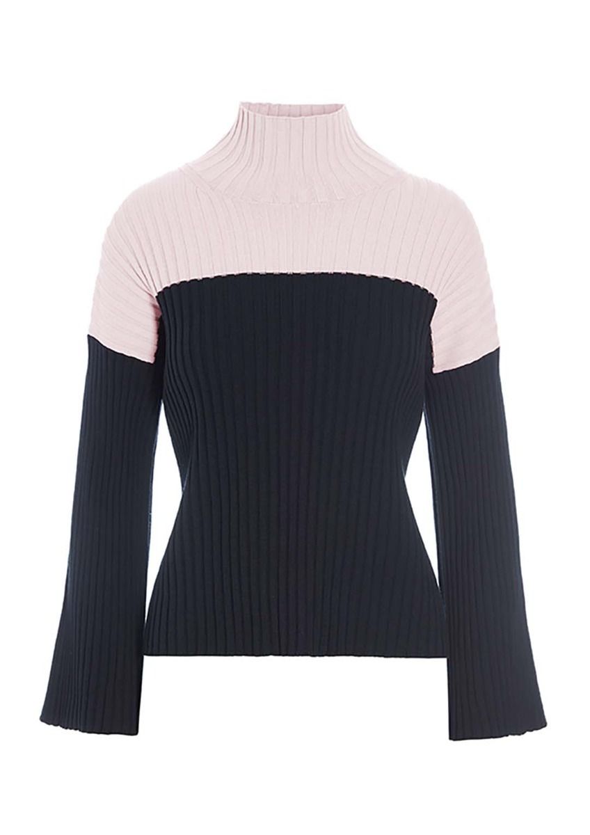 Bloom rib-knit blouse