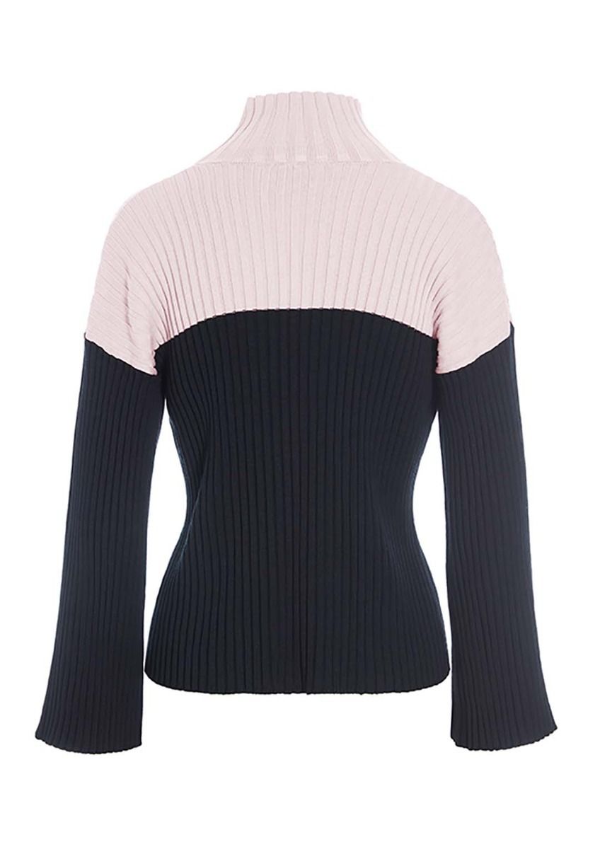 Bloom rib-knit blouse